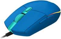 Проводная игровая мышь Logitech G203 синий (910-005798)