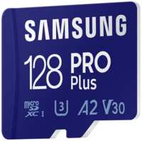 Карта памяти Samsung Micro SDXC 128Гб PRO Plus 128синяя