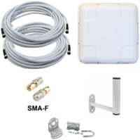 Smart Home Усилитель интернет сигнала 2G / 3G / WiFi / 4G антенна MIMO 15 dBi -F + SMA-male (9657)