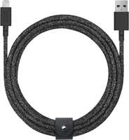 Кабель USB - Lightning Native Union Belt Cable 3 м черный