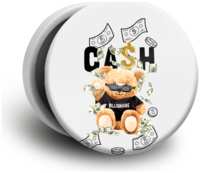 Case Place Попсокет белый с рисунком ″Big cash″ POP01-110-6 (POP011109V102015)