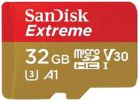 Micro SecureDigital 32GB SanDisk microSDXC Class 10 UHS-I A1 C10 V30 U3 Extreme 100MB / s (SDSQXAF-032G-GN6MN)