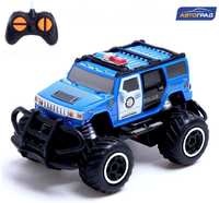 Автоград Джип радиоуправляемый «Полиция», работает от батареек, цвет синий Радиоуправляемая игрушка (Р00000630)