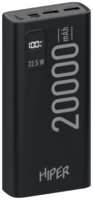 Внешний аккумулятор (Power Bank) HIPER EP 20000, 20000мAч, черный [ep 20000 black] (1809653)