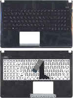 OEM Клавиатура для ноутбука Asus X501A черная топ-панель