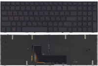 OEM Клавиатура для ноутбука DNS Clevo P651 черная с рамкой с подсветкой (059370)
