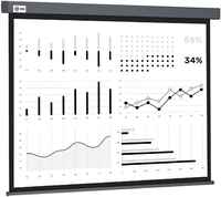 Экран Cactus 180x180см Wallscreen CS-PSW-180X180-SG 1:1 настенно-потолочный рулонный серый