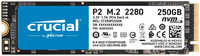 SSD накопитель Crucial P2 M.2 2280 250 ГБ (CT250P2SSD8)