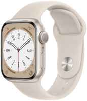 Смарт-часы Apple Watch Series 8 (41mm) Starlight Aluminium case, sport band S\M