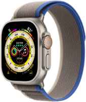 Смарт-часы Apple Watch Ultra 49 мм Titanium Case, титановый / сине-серый Trail Loop M / L (MQF33)