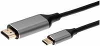 Кабель Aopen USB 3.1 Type-Cm --> HDMI A(m) 4K@60Hz, Alum Shell, ACU423MC 1.8 м, черный