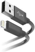 Кабель HAMA USB - Lightning, MFI, в оплетке, 1.5 м, черный [00183339] (1431806)