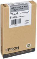 Картридж для струйного принтера Epson C13T603900, серый, оригинал
