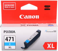 Картридж для струйного принтера Canon CLI-471XL C голубой, оригинал