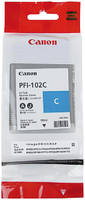 Картридж для струйного принтера Canon PFI-102C голубой, оригинал PFI-102 C