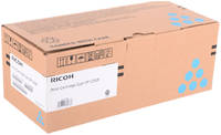 Картридж для лазерного принтера Ricoh SP C252E, голубой, оригинал 407532