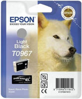 Картридж для струйного принтера Epson C13T09674010, серый, оригинал