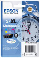 Картриджи для струйного принтера Epson C13T27154022, 3 цвета, оригинал 27XL