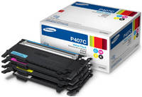 Картридж для лазерного принтера Samsung CLT-P407C, черный, цветные, оригинал