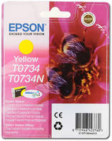Картридж для струйного принтера Epson C13T10544A10 / C13T07344A, желтый, оригинал (C13T10544A10/C13T07344A)