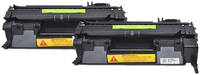 Тонер-картридж для лазерного принтера CACTUS CS-CE505XD черный, совместимый