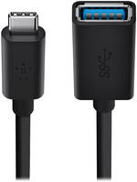 Переходник Belkin USB-C to USB-A Adapter (f2CU036btBLK) 0,14м Black