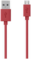 Кабель Belkin f2CU012 microUSB 2м Red microUSB - USB M-M 2m Red (F2CU012bt2M-RED)