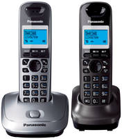 DECT телефон Panasonic KX-TG2512RU1 серебристый, черный
