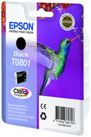 Картридж для струйного принтера Epson Т0801 (C13T08014010), черный, оригинал