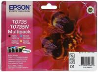 Картридж для струйного принтера Epson T0735 (C13T10554A10), цветной, оригинал T0735 (C13T10554A10) MultiPack