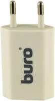 Сетевое зарядное устройство BURO TJ-164W, 1xUSB, 1 A, white