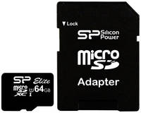 Карта памяти Silicon Power Micro SDXC Elite SP064GBSTXBU1V10-SP 64GB