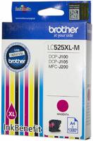 Картридж для струйного принтера Brother LC-525XL-M, пурпурный, оригинал LC-525XLM
