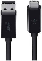 Кабель Belkin F2CU029 Type-C 1м Black 3.1 USB-A to USB-C (F2CU029bt1M-BLK) (AO04-DLC22-BL145-051)