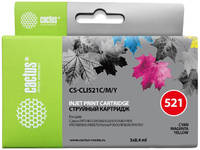 Картридж для струйного принтера Cactus CS-CLI521 , пурпурный, CS-CLI521C/M/Y