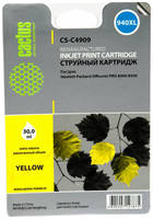 Картридж для струйного принтера Cactus CS-C4909 желтый