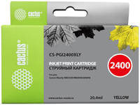 Картридж для струйного принтера Cactus CS-PGI2400XLY желтый