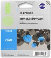 Картридж для струйного принтера Cactus CS-EPT0552 голубой