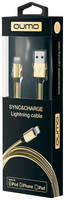 Кабель QUMO 21716 Lightning 1м Gold MFI 8 pin. 1м. Gold (21716)