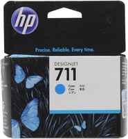 Картридж для струйного принтера HP 711 (CZ130AE) голубой, оригинал Designjet 711 Cyan (CZ130A)