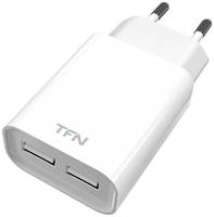 Сетевое зарядное устройство TFN 2 USB, 2,4 A, (TFN-WC2U24AWH) white