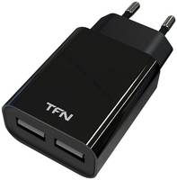 Сетевое зарядное устройство TFN 2 USB, 2,4 A, (TFN-WC2U24ABK) black