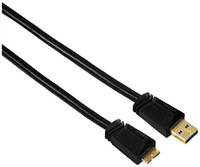 Кабель Hama H-125235 micro USB 3.0 B (m)-USB 3.0 A(m) 0.75м Black