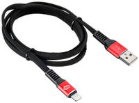Кабель Digma USB A(m)-Lightning (m) 1.2м bl/red