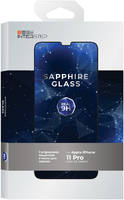 Защитное стекло InterStep для iPhone 11 Pro  / Sapphire Glass / черная рамка iPhone 11 Pro, сапфировое, черная рамка (73987)