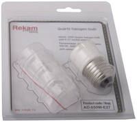 Лампа Rekam 650W/220V/GX6.35 галогенная кварцевая AD-650W/E27