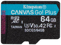 Карта памяти microSD Kingston 64GB Canvas Go! Plus 170R (SDCG3 / 64GBSP) (SDCG3/64GBSP)