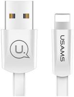 Кабель Usams U2 USB-A / Lightning, плоский, White (УТ000019980)
