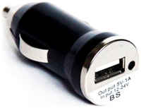 Автомобильный адаптер питания KS-is KS-194 Only Car зарядка 1А USB-порт, чёрный