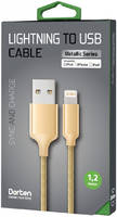 Кабель Dorten Micro USB to USB Cable Metallic Series 1,2 м Gold
